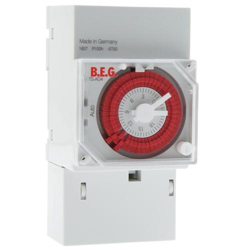 BEG TS-AD4 Horloge analogique avec alimentation de secours -, Bricolage & Construction, Électricité & Câbles, Envoi