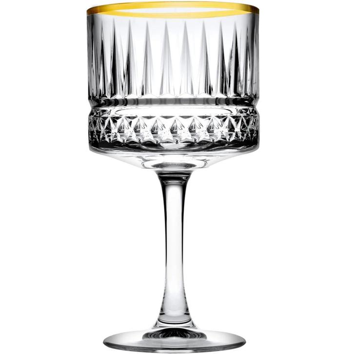 Cocktailglazen | ELYSIA GOLD | Glas | 50cl |  6 Stuks |, Zakelijke goederen, Horeca | Keukenapparatuur, Nieuw in verpakking, Verzenden