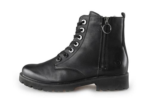 Remonte Veterboots in maat 40 Zwart | 10% extra korting, Kleding | Dames, Schoenen, Zwart, Nieuw, Overige typen, Verzenden