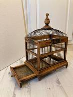 Vogelkooi - Hout - Antieke handbeschilderde, Antiek en Kunst