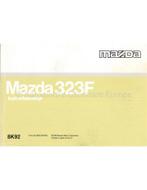 1997 MAZDA 323F INSTRUCTIEBOEKJE NEDERLANDS