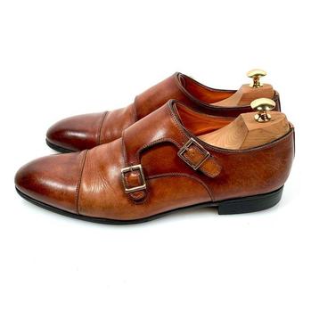 Santoni - Double Monk Gesp Cognac Calf - Schoenen met hakken beschikbaar voor biedingen