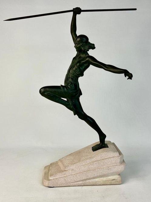 Max le Verrier - Pierre Le Faguays - sculptuur, Amazon ou, Antiek en Kunst, Antiek | Meubels | Stoelen en Sofa's