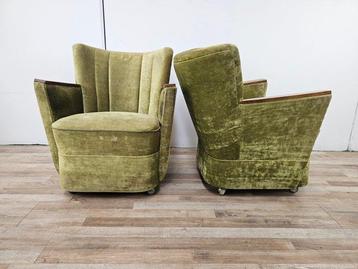 Fauteuil (2) - Fauteuils de cocktail Art Déco des années 50