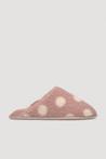 Pantoffels dames pink met stippen | Slippers (Schoeisel)