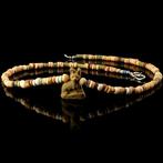 Oude Egypte, late periode Halsketting met faience kralen en