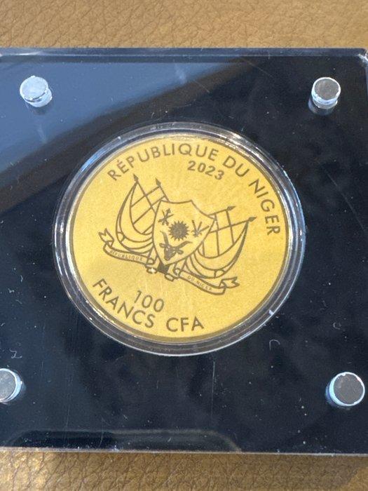 Niger. 100 Francs 2023 Double Eagle von 1933., 1/200 Oz, Postzegels en Munten, Munten | Europa | Niet-Euromunten