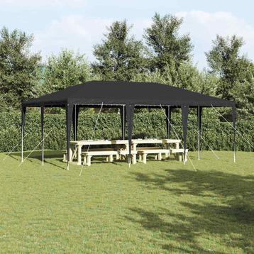 vidaXL Partytent Antraciet en Wit 400 x 600 cm Polyester en, Verzenden