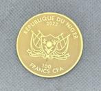 Niger. 100 Francs 20 Dollars Double Eagle , oro 1/200 Oz, Postzegels en Munten