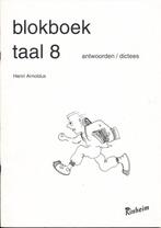 Kinheim Antwoorden Blokboek Dictees Taal 8, Verzenden