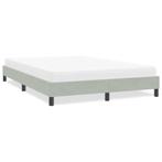vidaXL Bedframe zonder matras 160x210 cm fluweel lichtgrijs, Verzenden, Nieuw