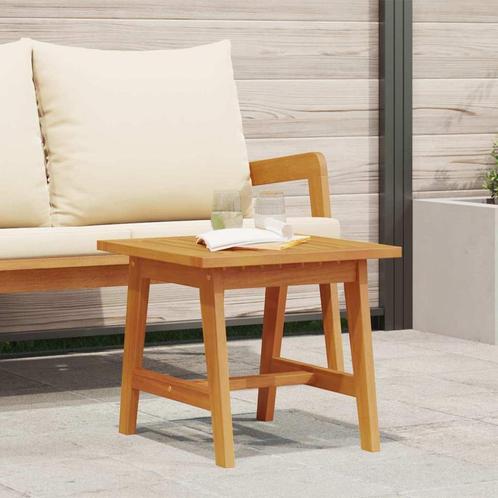 vidaXL Bijzettafel Bruin Massief acaciahout, Tuin en Terras, Tuinsets en Loungesets, Nieuw, Verzenden