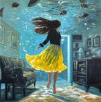 Le Yack - Floating Room - Handmade! - unique work, Antiek en Kunst, Kunst | Schilderijen | Modern