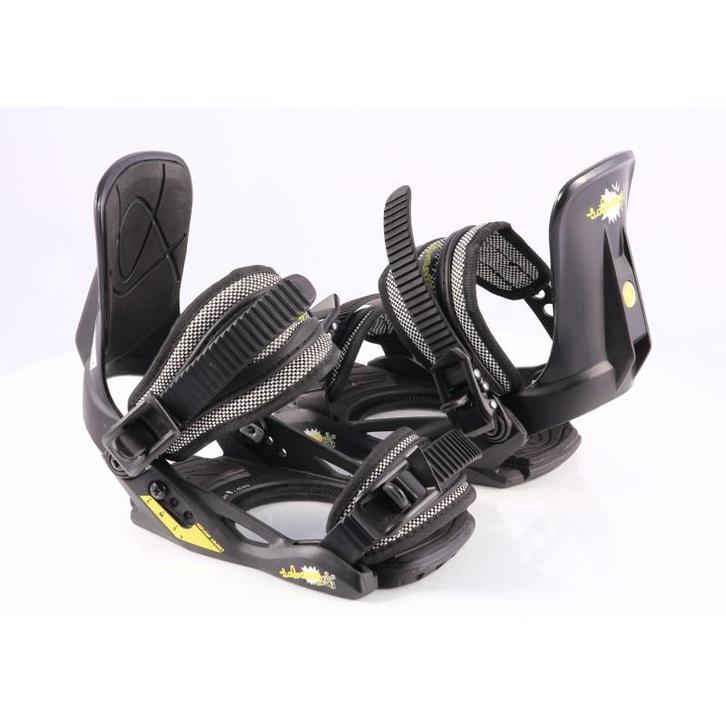 XS snowboard bindingen SALOMON ZEUG JR, black/yellow ( TOP s, Sport en Fitness, Snowboarden, Verzenden