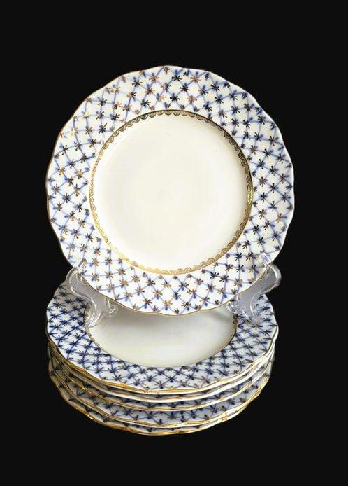 Lomonosov Imperial Porcelain Factory - Sandwichbord (6) -, Antiek en Kunst, Antiek | Meubels | Tafels