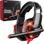 2dekans | Strex Gaming Headset met Microfoon Rood - PC + PS4, TV, Hi-fi & Vidéo, Ophalen of Verzenden