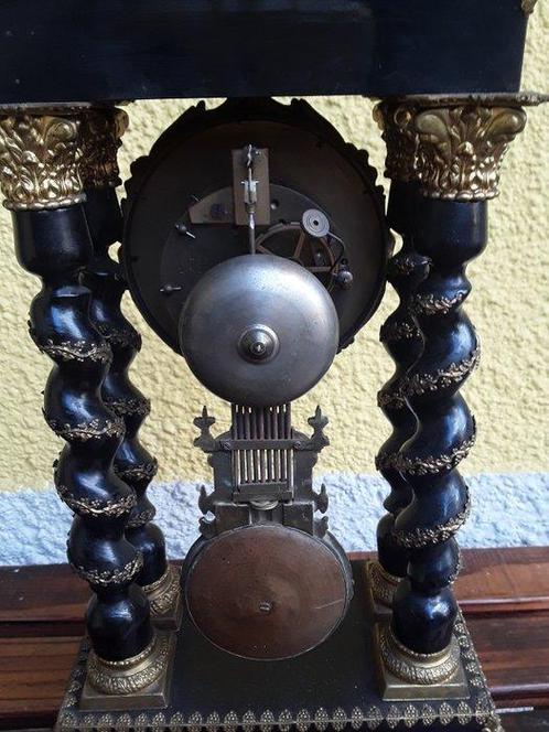 Slingerklok - Hout, Messing - 1850-1900, Antiek en Kunst, Antiek | Klokken