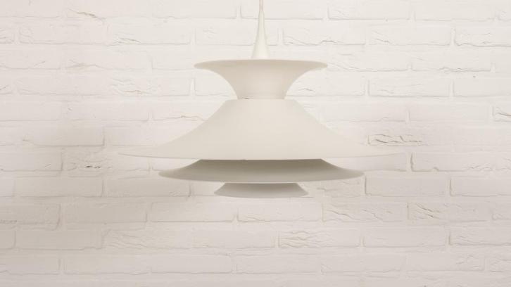 Vintage hanglamp | Erik Balslev | Radius | Wit, Huis en Inrichting, Lampen | Hanglampen, Ophalen of Verzenden