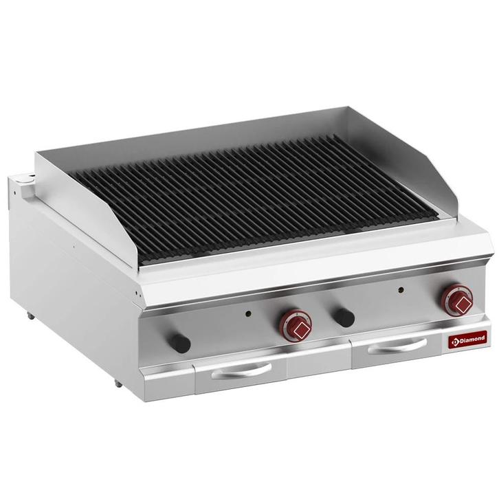 Lavasteengrill | OPTIMA 700 | Gas | Oppervlak 704x475, Articles professionnels, Horeca | Équipement de cuisine, Envoi