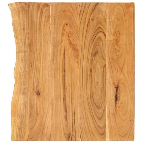 vidaXL Wastafelblad 58x52x2,5 cm massief acaciahout, Doe-het-zelf en Bouw, Sanitair, Nieuw, Verzenden
