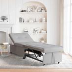 vidaXL Slaapbank Grijs 194 x 67 x 37 cm Stof, Huis en Inrichting, Verzenden, Nieuw