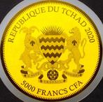 Tchad. 5000 Francs 2020 Gold Sovereign, Certificate