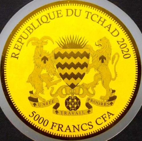 Tchad. 5000 Francs 2020 Gold Sovereign, Certificate, Postzegels en Munten, Munten | Europa | Niet-Euromunten