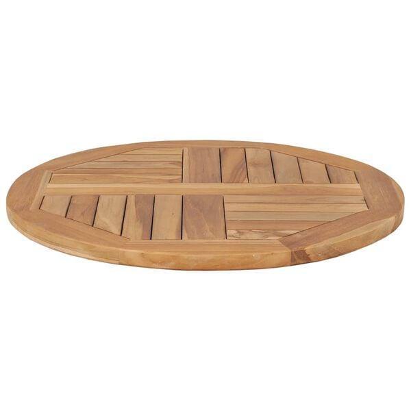 Massief Teak Tafelblad 60cm | Retour Deal | Duurzaam!, Huis en Inrichting, Tafelonderdelen, 50 tot 100 cm, Tafelblad, 50 tot 100 cm