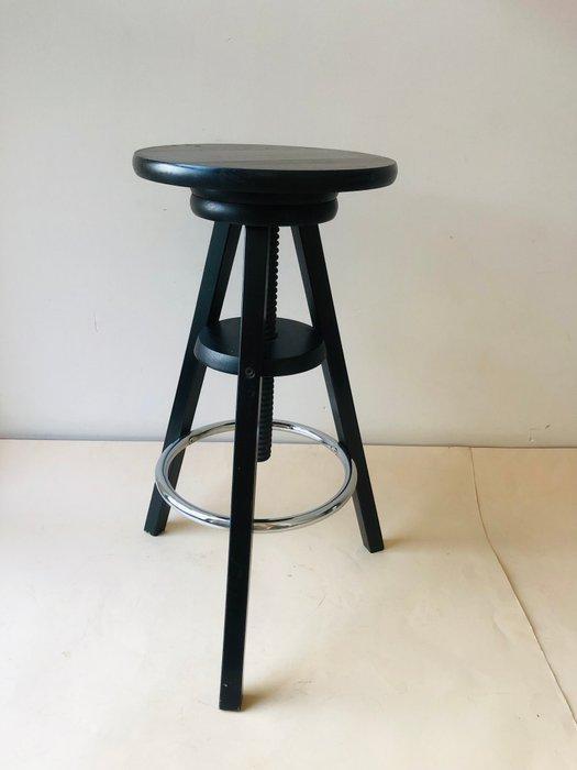 Kruk - Hout, Staal - verstelbaar draaibaar, Antiek en Kunst, Antiek | Wandborden en Tegels