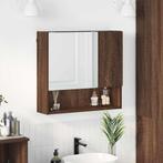 vidaXL Spiegelkast bruin eikenkleur 59 x 17 x 55 cm Bewerkt, Huis en Inrichting, Verzenden, Nieuw