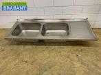RVS Spoelblad Dubbele spoelbakken 180 x 70 cm Horeca, Zakelijke goederen, Ophalen of Verzenden, Nieuw in verpakking