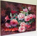Ekaterina Dzuba (1982) - Jetée de Pivoines - Bouquet, Antiek en Kunst, Kunst | Schilderijen | Klassiek