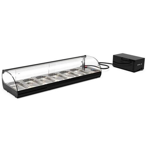 Tapasvitrine | CLASSIC | Zwart | +2°C/+6°C | Statisch | 1, Zakelijke goederen, Horeca | Keukenapparatuur, Nieuw in verpakking