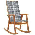 vidaXL Schommelstoel met kussens massief acaciahout, Tuin en Terras, Tuinstoelen, Verzenden, Nieuw