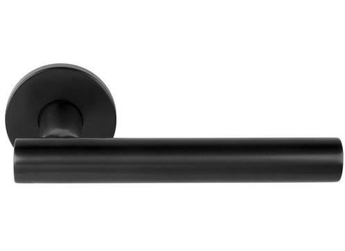 Deurkruk Jeroen op ronde rozet PVD Gunmetal, Doe-het-zelf en Bouw, Hang- en Sluitwerk, Ophalen of Verzenden