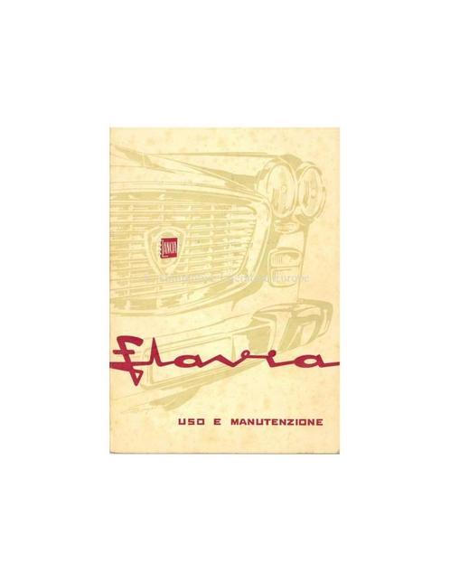 1965 LANCIA FLAVIA BERLINA INSTRUCTIEBOEKJE ITALIAANS, Autos : Divers, Modes d'emploi & Notices d'utilisation