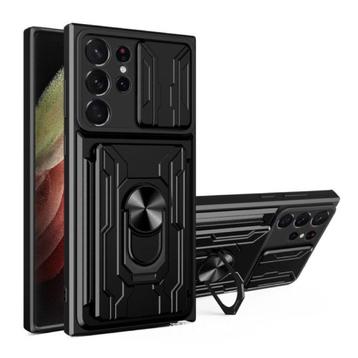 Samsung Galaxy A72 - Card Slot Hoesje met Kickstand en, Télécoms, Verzenden