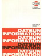1968 DATSUN PROGRAMMA BROCHURE DUITS | FRANS, Nieuw
