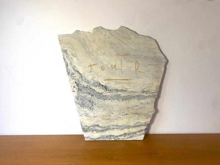 Sylvain Barberot - Jouir - marbre gravé, Antiek en Kunst, Kunst | Designobjecten