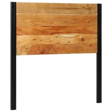 vidaXL Hoofdeinde 100 cm massief hout acaciahout en ijzer, Verzenden