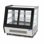 Vitrine à gâteaux - 125 L - 71 cm - portes coulissantes, Verzenden, Nieuw in verpakking