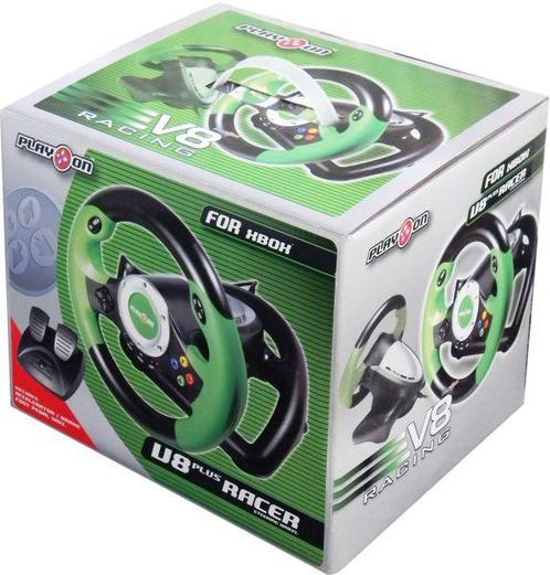 Play On V8 Plus Racer Steering Wheel with, Games en Spelcomputers, Spelcomputers | Xbox | Accessoires, Ophalen of Verzenden