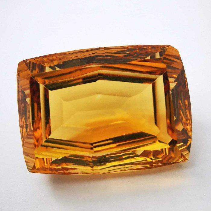 Zonder Minimumprijs Citrien - 24.42 ct - Antwerp Laboratory, Handtassen en Accessoires, Edelstenen