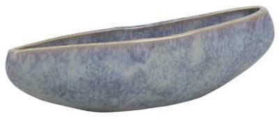 Stoneware Bloempot Blauwgrijs 38x10x12 cm, Huis en Inrichting, Woonaccessoires | Kunstplanten en Kunstbloemen, Nieuw