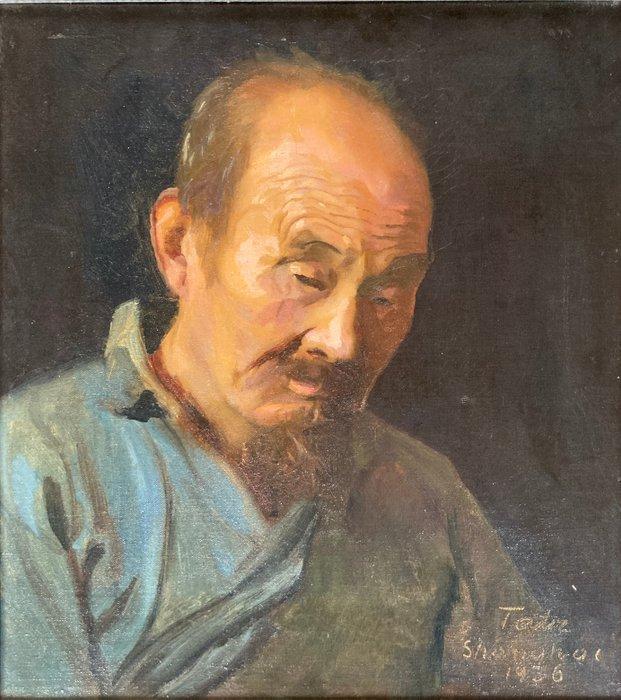 László Tatz (1888-1951) - Shanghai Local, Antiek en Kunst, Kunst | Schilderijen | Klassiek