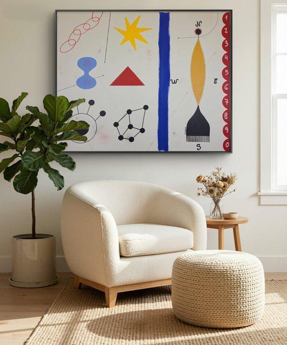 Miriam Chiera - The Center. XXL, Antiquités & Art, Art | Peinture | Moderne