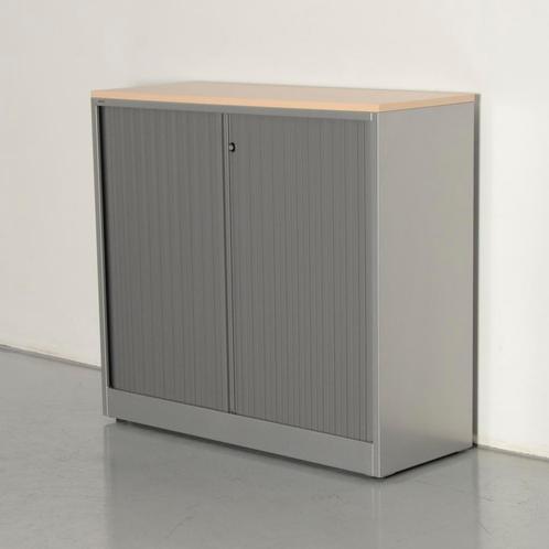 Ahrend roldeurkast, aluminium, 110 x 120 cm, incl. 2 legb..., Huis en Inrichting, Kasten | Roldeurkasten en Archiefkasten, Gebruikt