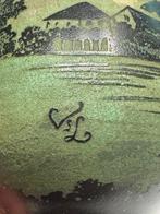Val Saint Lambert - Vaas - Glas - Vaas met landschapsthema,