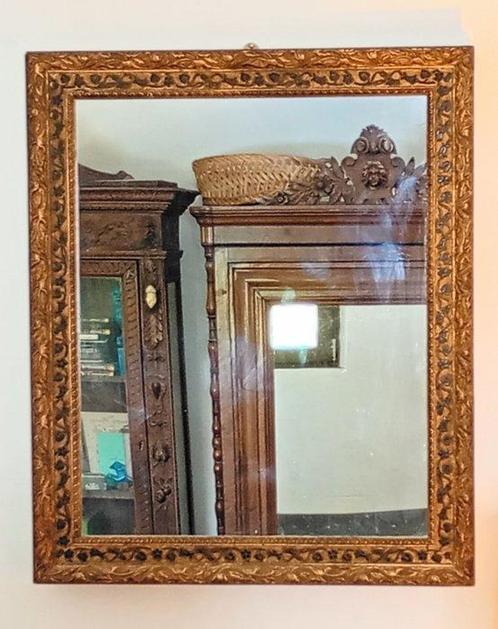 Spiegel - Bladgoud, Antiek en Kunst, Curiosa en Brocante