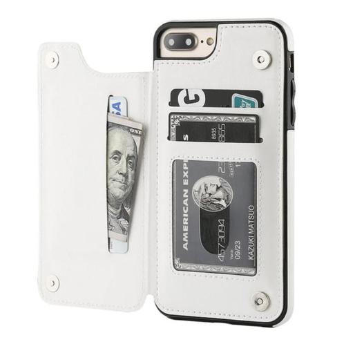 Retro iPhone SE (2020) Leren Flip Case Portefeuille - Wallet, Télécoms, Téléphonie mobile | Housses, Coques & Façades | Apple iPhone